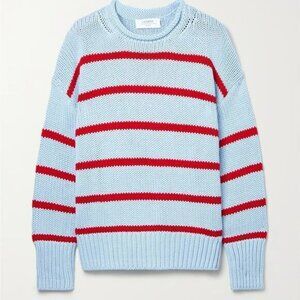 La Ligne Marina blue red striped cotton sweater S